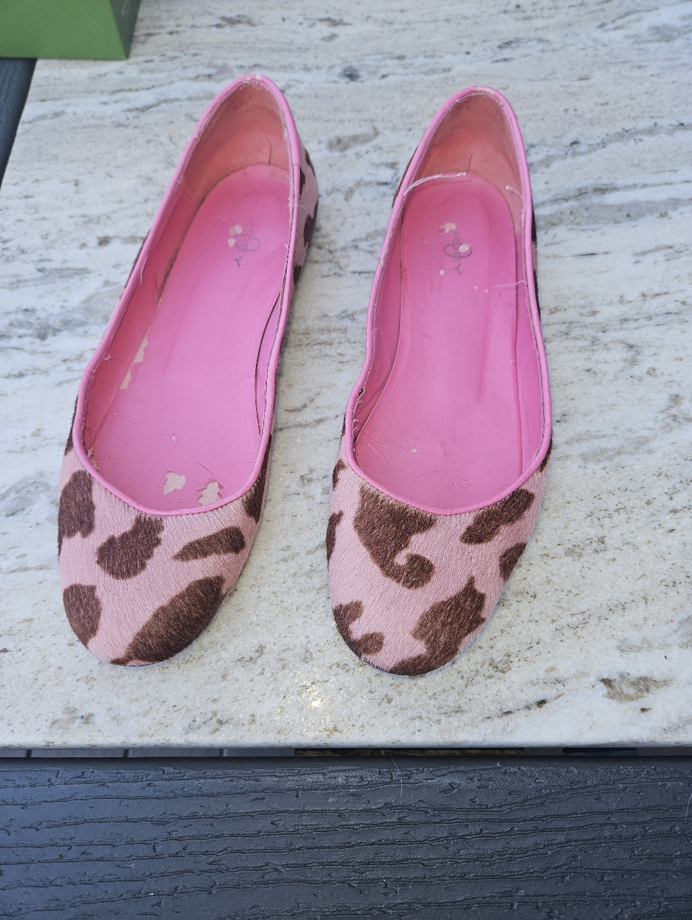 JOIE Pink Leopard Print Women’s Ballet Flats VINTAGE Saks 5th. 8.5